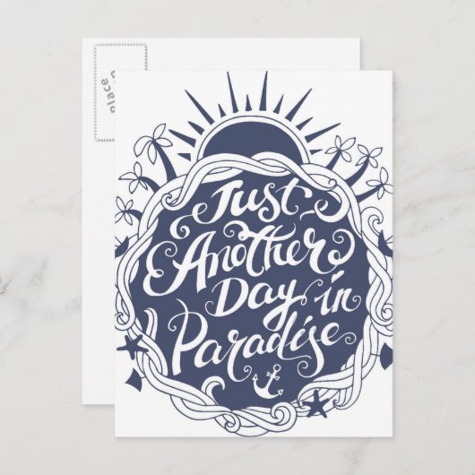 Noch ein Paradies Postkarte (Vorne/Hinten)