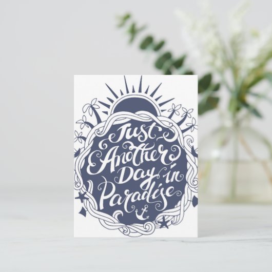 Noch ein Paradies Postkarte (Stehend Vorderseite)