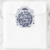 Noch ein Paradies Quadratischer Aufkleber (Tasche)