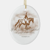 Noch ein Pferd Keramik Ornament (Rechts)