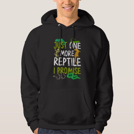 Noch ein Reptil verspreche ich Snake Lizard Gecko Hoodie (Vorderseite)