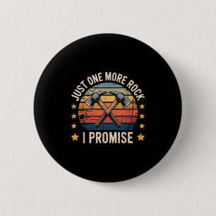 Noch ein Rock I Versprechen Geologe Retro Style Button