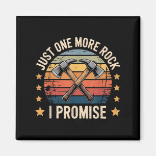 Noch ein Rock I Versprechen Geologe Retro Style Magnet