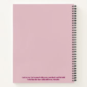 Noch ein schönes Notebook? Das wird Pink helfen Notizblock (Rückseite)