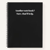 Noch ein schönes Notebook? Das wird Sarcastic helf Notizblock (Vorderseite)