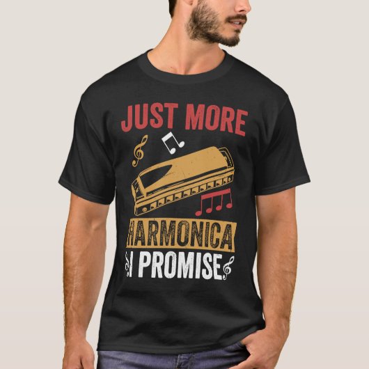 Noch ein Versprechen verspreche ich Harmonica Play T-Shirt (Vorderseite)