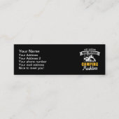 Noch ein Weintrinker mit einem Camping-Problem Mini Visitenkarte (Vorderseite)