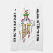 Noch ein weiteres Jahr älter, immer noch genauso v Geschirrtuch (Vertikal)