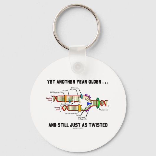 Noch ein weiteres Jahr älter, immer noch genauso v Schlüsselanhänger (Vorderseite)