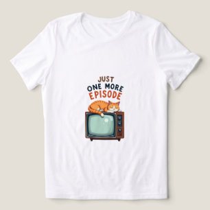 Noch eine Episode - Cosy Cat & Retro TV Design Tri-Blend Shirt