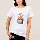 Noch eine Episode - Cosy Cat & Retro TV Design Tri-Blend Shirt (Vorderseite)