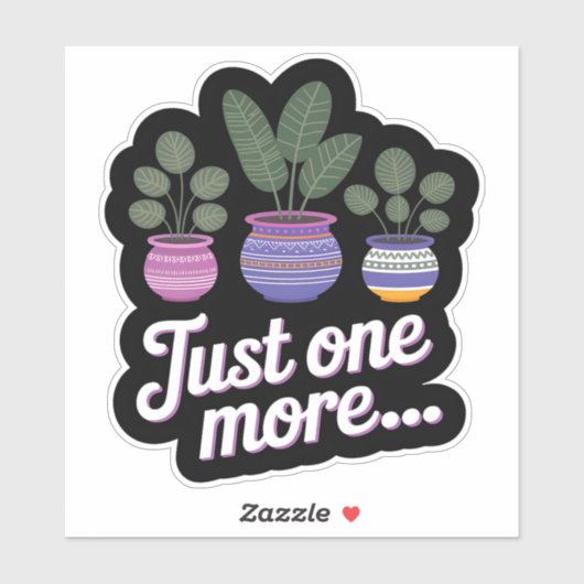 Noch eine... Funny Pflanze Lover Sticker (Blatt)