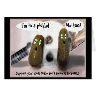 Noch eine Gherkin Comic Card