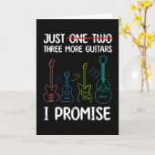 Noch eine Gitarre verspreche ich ein Geschenk für Karte (Gelbe Blume)