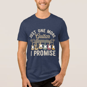 Noch eine Gitarre verspreche ich lustig und cool Tri-Blend Shirt