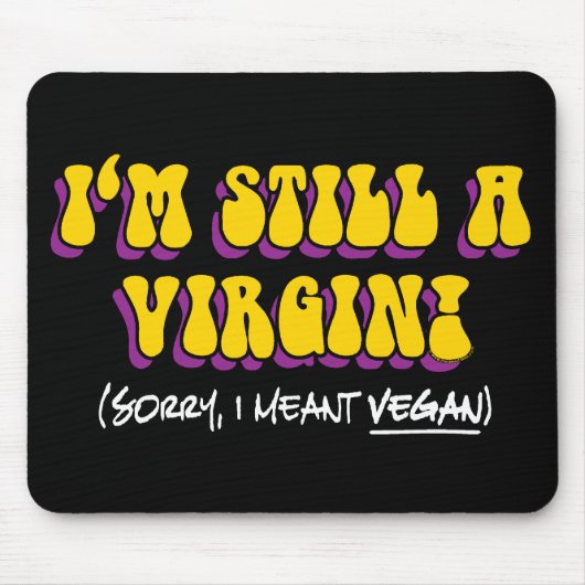 Noch eine Jungfrau - ich meine Vegan! Funny Vegeta Mousepad (Vorne)