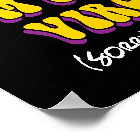 Noch eine Jungfrau - ich meine Vegan! Funny Vegeta Poster (Ecke)