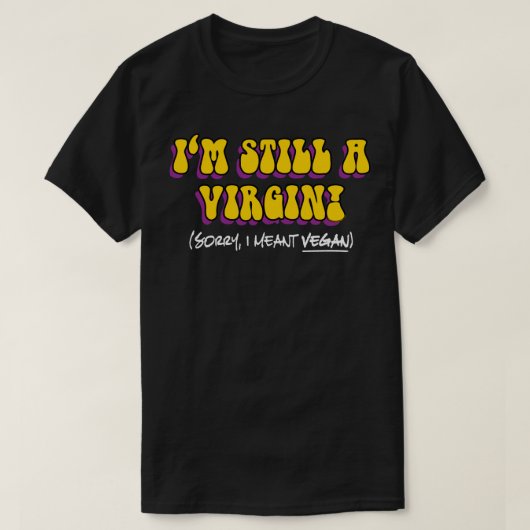Noch eine Jungfrau - ich meine Vegan! Funny Vegeta T-Shirt (Design vorne)