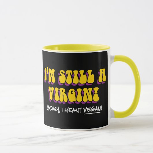 Noch eine Jungfrau - ich meine Vegan! Funny Vegeta Tasse (Rechts)