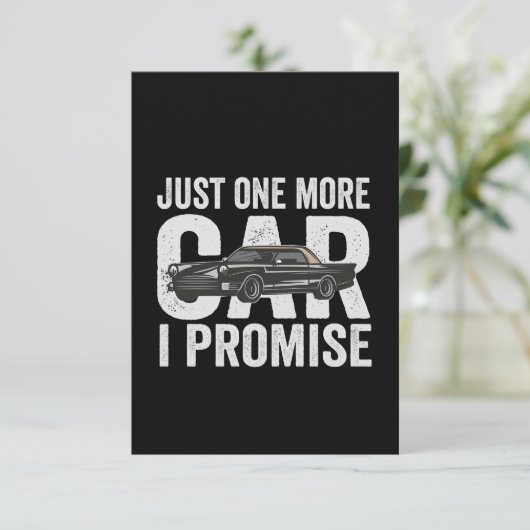 Noch eine Katze, die ich verspreche, Auto-Mechanik Dankeskarte (Stehend Vorderseite)