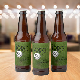 Noch eine Kraft bei 50 Golf Green Custom Bierflaschenetikett
