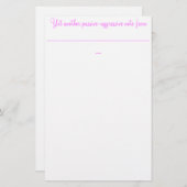 Noch eine passive aggressive Anmerkung von: Briefpapier (Vorne/Hinten)