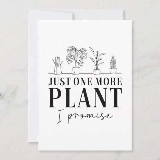 Noch eine Pflanze Dankeskarte (Vorderseite)