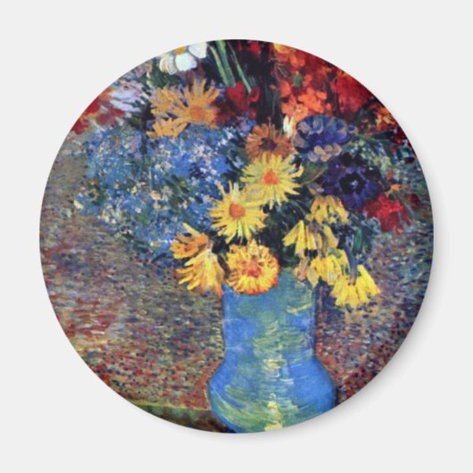 Noch eine Vase mit Milchprodukten und Anemonen von Magnet (Vorne)