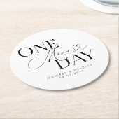 Noch einmal Hochzeit Probe weiß Runder Pappuntersetzer (Angewinkelt)