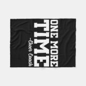 Noch einmal - Lustiges Cheerleader-Cheer-Trainer-G Fleecedecke (Vorderseite (Horizontal))