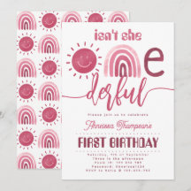 Noch einmal pink Rainbow Sunshine Virtual Birthday