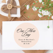 Noch einmal Probe Abendessen Rosa pinkfarben Gefal Runder Aufkleber