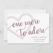 Noch eins zu Adore | Dusty Mauve Pink Schwangersch Ankündigung (Vorderseite)