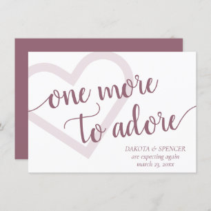 Noch eins zu Adore   Dusty Mauve Pink Schwangersch Ankündigung