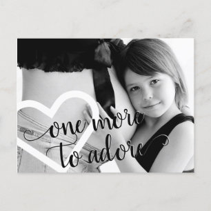 Noch eins zu Adore Einfaches Schwarzes Foto Ankündigungspostkarte