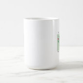 Noch existierendes minimalistisches Blumenstempeld Kaffeetasse (Mittel)