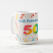 Noch fabelhaft bei 50 kaffeetasse (Vorderseite Links)