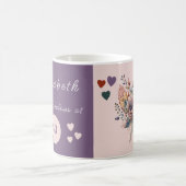 Noch fabelhaft bei 80 Geburtstag Blumenrosa lila Kaffeetasse (Mittel)