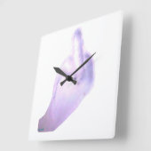 Noch Fragen? -  Quadratische Wanduhr (Winkel)