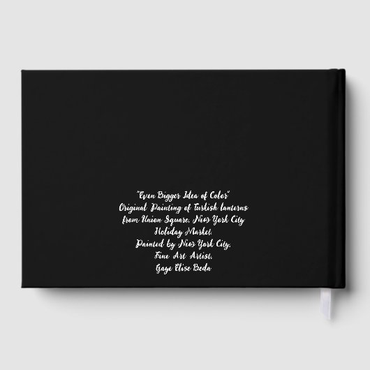 Noch größere Farbidee Gästebuch (Rückseite)