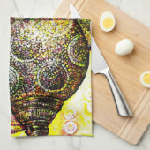 Noch größere Farbidee Geschirrtuch (Viertel Falte)