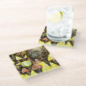 Noch größere Farbidee Glasuntersetzer (Schrägansicht)