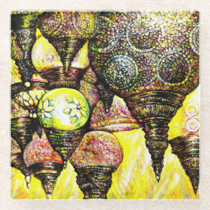 Noch größere Farbidee Glasuntersetzer