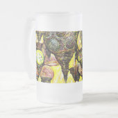 Noch größere Farbidee Mattglas Bierglas (Vorderseite Links)