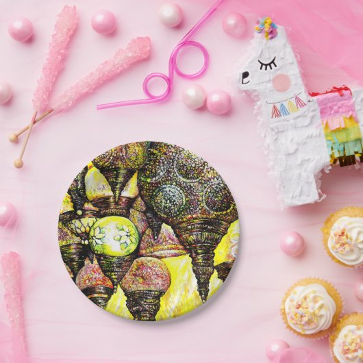 Noch größere Farbidee Pappteller (Party)