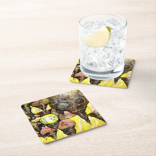 Noch größere Farbidee Rechteckiger Pappuntersetzer (Vor Ort)