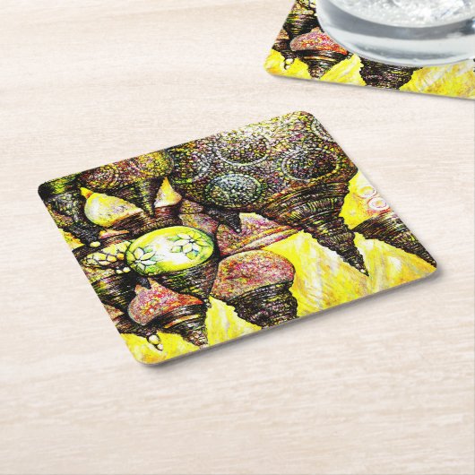 Noch größere Farbidee Rechteckiger Pappuntersetzer (angewinkelt)