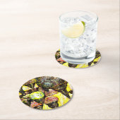 Noch größere Farbidee Runder Pappuntersetzer (Vor Ort)