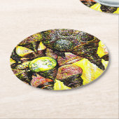 Noch größere Farbidee Runder Pappuntersetzer (Angewinkelt)