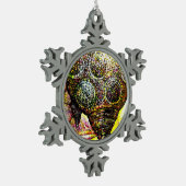 Noch größere Farbidee Schneeflocken Zinn-Ornament (Links)